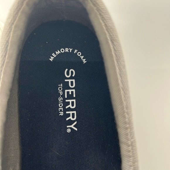 Sperry Top Sider Grey Slip On Canvas Casual - Picture 12 of 12